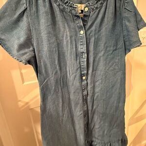 Jean like Button-Up Dress